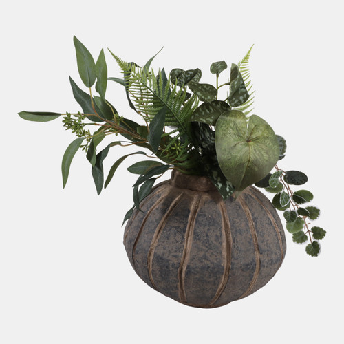 Sagebrook Home 11x11" Paper Mache Melon Vase Ivory/blue Wishlist Create New