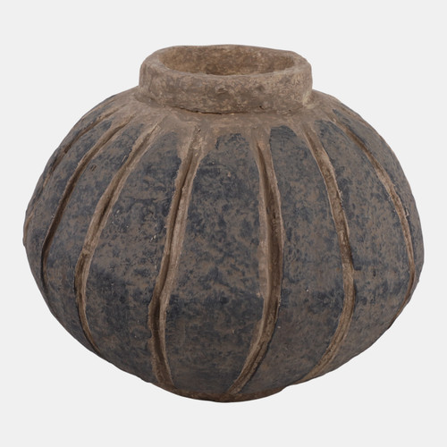 Sagebrook Home 11x11" Paper Mache Melon Vase Ivory/blue Wishlist Create New