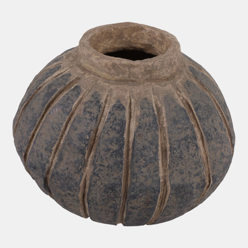 Sagebrook Home 11x11" Paper Mache Melon Vase Ivory/blue Wishlist Create New