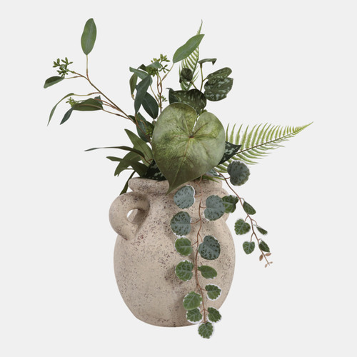 Sagebrook Home 11x11" Terracotta Double Handle Vase Ivory Wishlist Create New