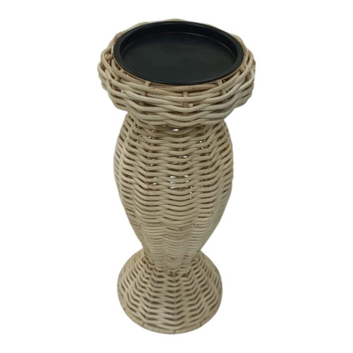 Sagebrook Home 11x4" Handwoven Raffia Pillar Holder Natural Wishlist Create New