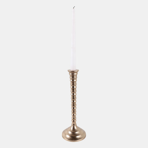 Sagebrook Home 11x4" Ribbed Metal Taper Holder Gold Wishlist Create New