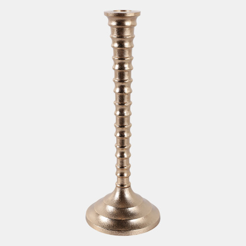 sagebrook home 11x4" Ribbed Metal Taper Holder Gold Wishlist Create New