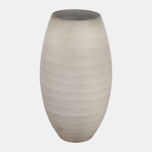 sagebrook home 11x5" Rustic Etched Glass Vase Grey Wishlist Create New