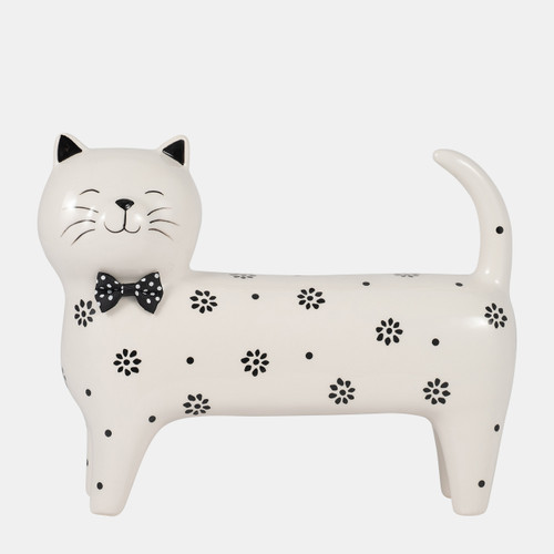 sagebrook home 11x8" Daisies Cat White Wishlist Create New