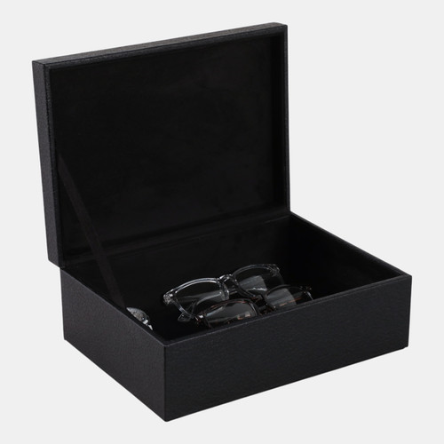 Sagebrook Home 11x8" Faux Leather Snake Box Black/gold Wishlist Create New