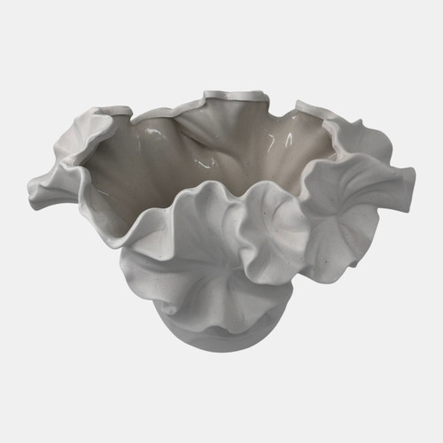 Sagebrook Home 11x8" Flutter Vase White Wishlist Create New