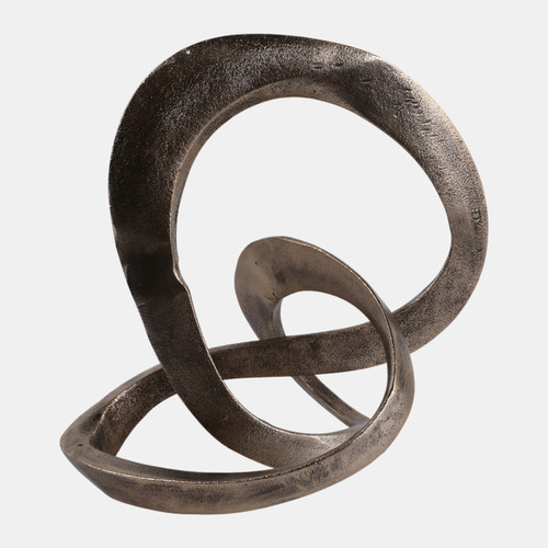 Sagebrook Home 11x8" Twisted Knot Object Antique Brass Wishlist Create New