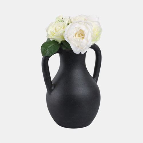 Sagebrook Home 11x9" Terracotta Jug Vase With Handles Black Wishlist Create New