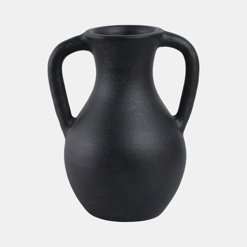 Sagebrook Home 11x9" Terracotta Jug Vase With Handles Black Wishlist Create New