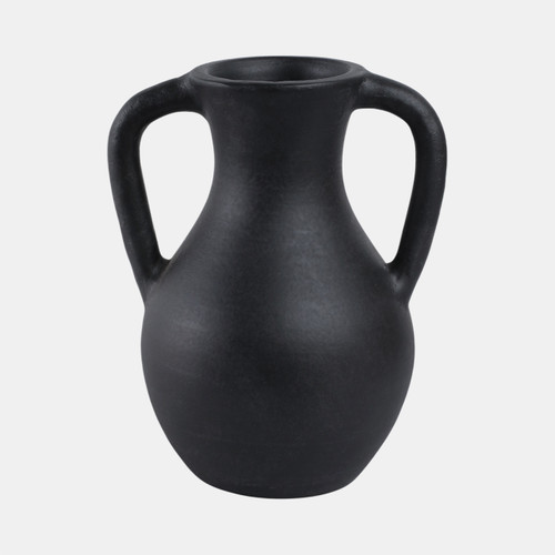 sagebrook home 11x9" Terracotta Jug Vase With Handles Black Wishlist Create New