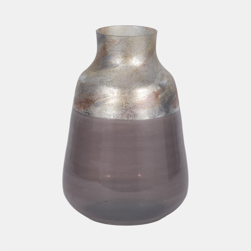 Sagebrook Home 12" 2-tone Glass Vase Grey Multi Wishlist Create New