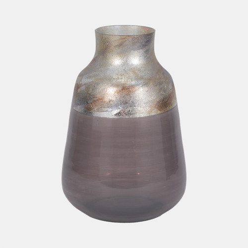 sagebrook home 12" 2-tone Glass Vase Grey Multi Wishlist Create New