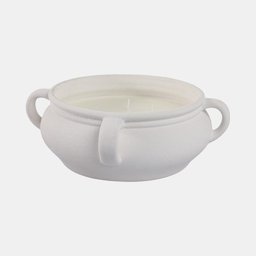 Sagebrook Home 12" 53 Oz Sea Salt & Bergamot Bowl Candle White Wishlist Create New