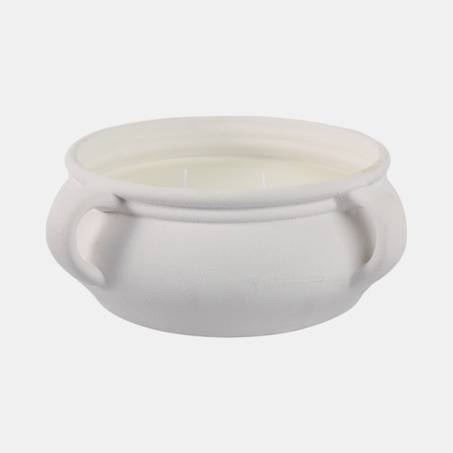 Sagebrook Home 12" 53 Oz Sea Salt & Bergamot Bowl Candle White Wishlist Create New