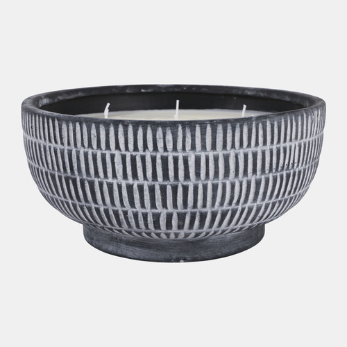 Sagebrook Home 12" 77 Oz Neroli & Basil Textured Candle Black Wishlist Create New