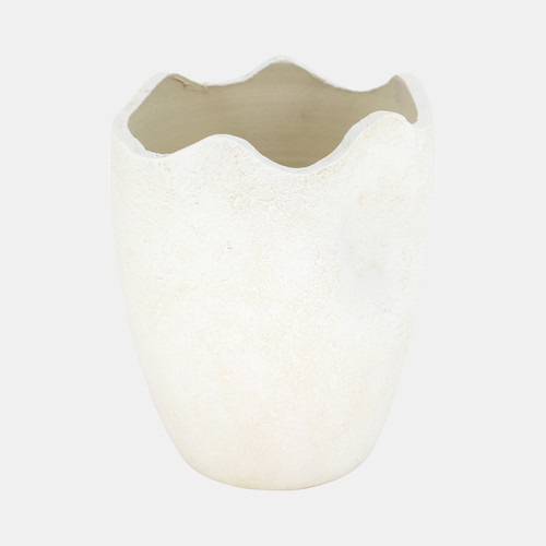 Sagebrook Home 12" Abstract Textured Terracotta Vase Ivory Wishlist Create New