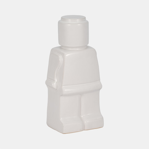 Sagebrook Home 12" Block Man Figure White Wishlist Create New