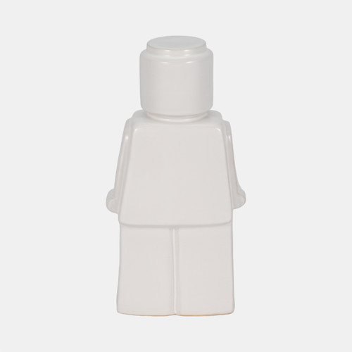 Sagebrook Home 12" Block Man Figure White Wishlist Create New