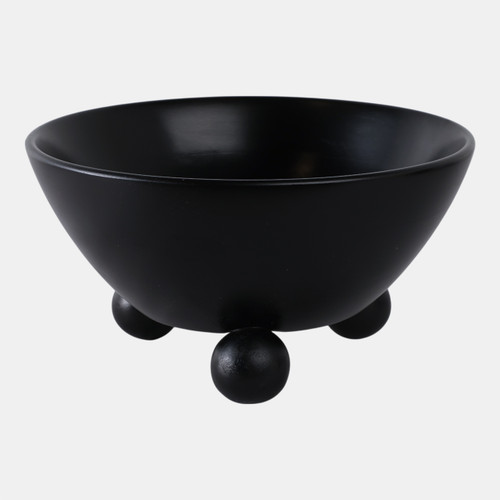 sagebrook home 12" Bowl With Ball Feet Black Wishlist Create New