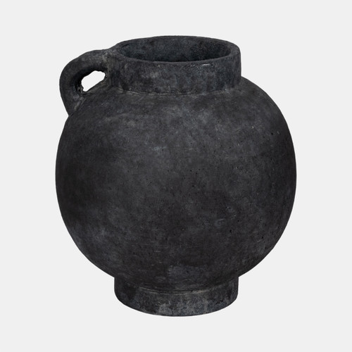 sagebrook home 12" Bulbous Jug With Handle Black Wishlist Create New