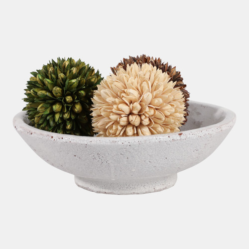 Sagebrook Home 12" Crackle Finish Bowl White Wishlist Create New