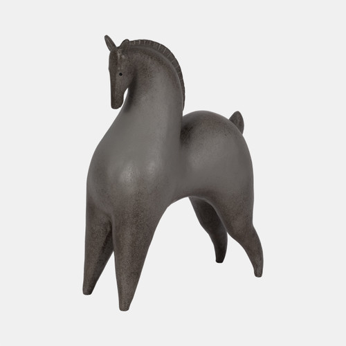 Sagebrook Home 12" Curved Horse Grey Wishlist Create New