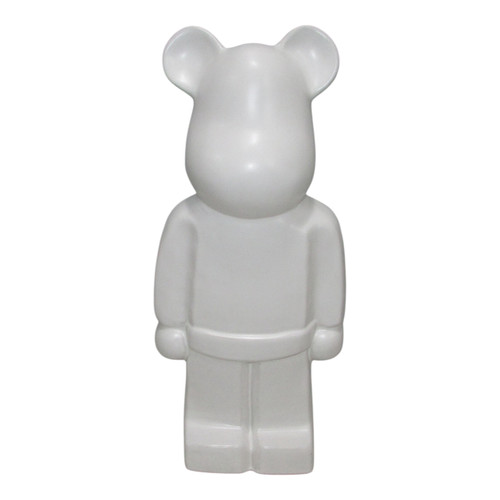 Sagebrook Home 12" Deco Bear Figure White Wishlist Create New
