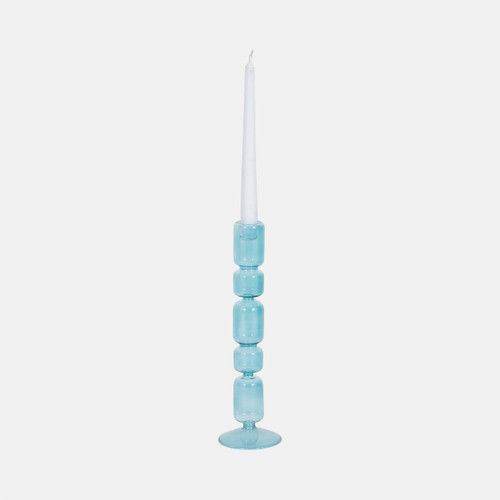 Sagebrook Home 12" Mixed Bubble Taper Candleholder Blue Wishlist Create New