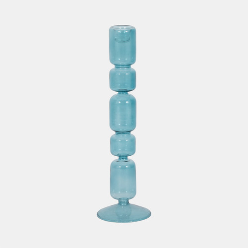 sagebrook home 12" Mixed Bubble Taper Candleholder Blue Wishlist Create New