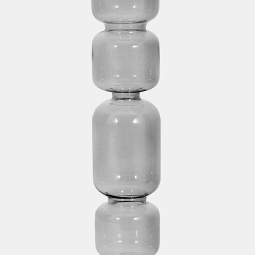 Sagebrook Home 12" Mixed Bubble Taper Candleholder Smoke Wishlist Create New