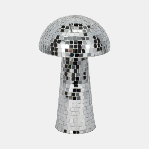 Sagebrook Home 12" Mosaic Mushroom Silver Wishlist Create New