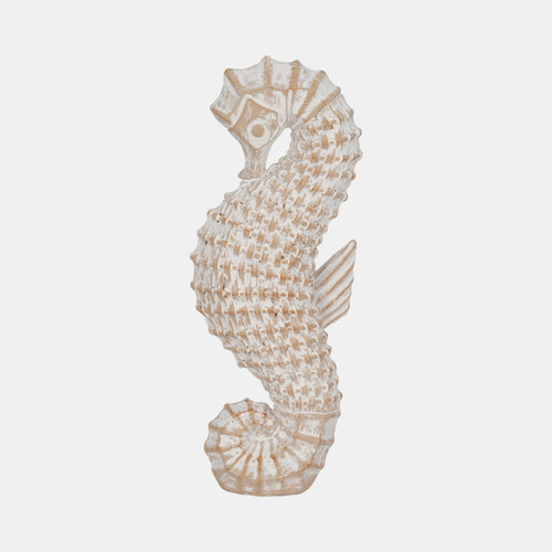 sagebrook home 12" Resin Wicker Seahorse White Wishlist Create New