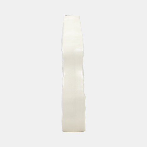 Sagebrook Home 12" Ribbed Open-cut Out Vase Ivory Wishlist Create New