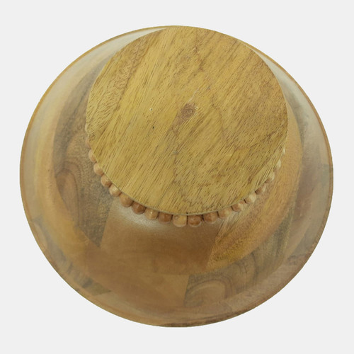 Sagebrook Home 12" Round Bowl W/beads Natural Wishlist Create New