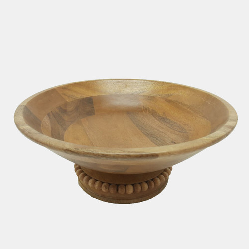 sagebrook home 12" Round Bowl W/beads Natural Wishlist Create New