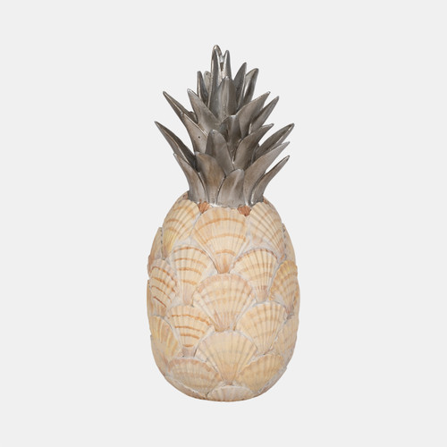 Sagebrook Home 12" Seashell Pineapple Multi Wishlist Create New
