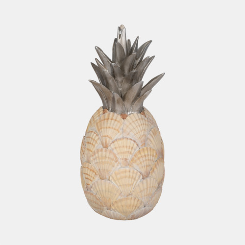 sagebrook home 12" Seashell Pineapple Multi Wishlist Create New