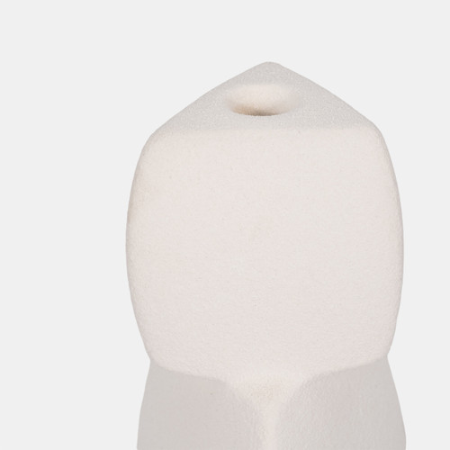 Sagebrook Home 12" Stacked Objects Taper Holder Sand Glaze White Wishlist Create New