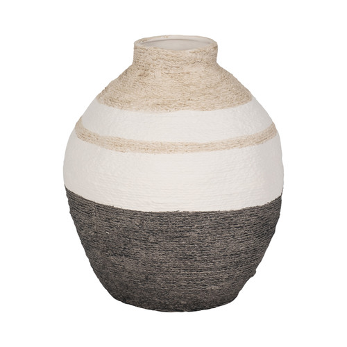 sagebrook home 12" Striped Woven Textured Vase Multi Wishlist Create New