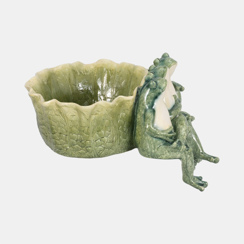 Sagebrook Home 12" Three Sitting Frogs Planter Green Wishlist Create New