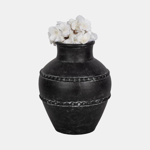 Sagebrook Home 12" Traditional Terracotta Vase Black Wishlist Create New