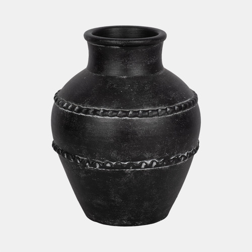 Sagebrook Home 12" Traditional Terracotta Vase Black Wishlist Create New