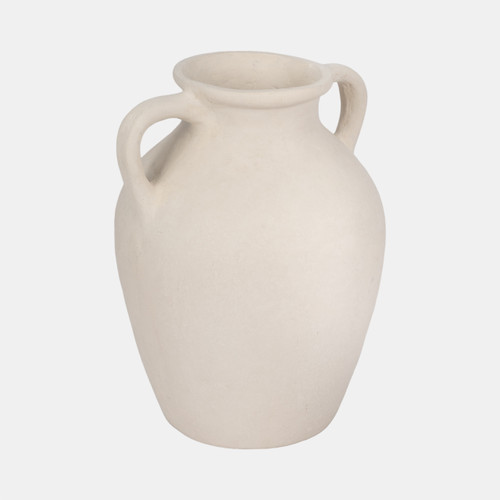 Sagebrook Home 12" Vase With Handles Paper Mache Ivory Wishlist Create New