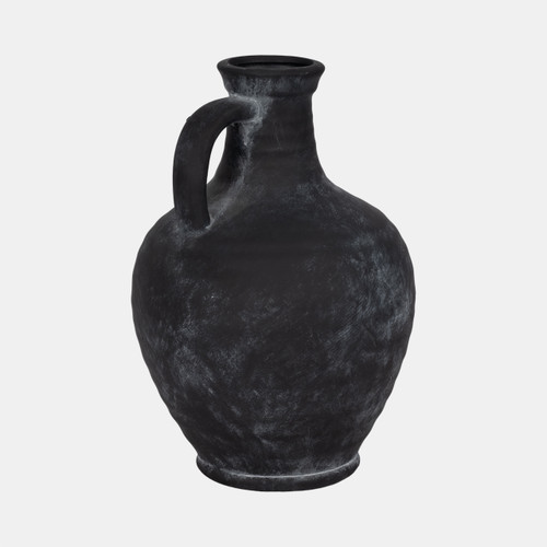 Sagebrook Home 12" Weathered Jug With Handle Black Wishlist Create New