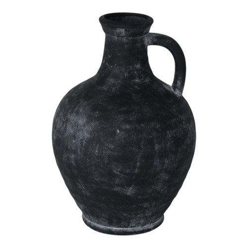 sagebrook home 12" Weathered Jug With Handle Black Wishlist Create New