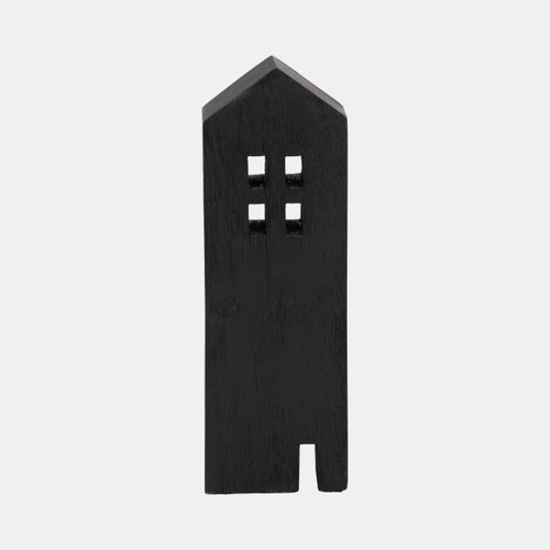 Sagebrook Home 12" Wood House Decor Black Wishlist Create New