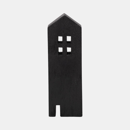 sagebrook home 12" Wood House Decor Black Wishlist Create New