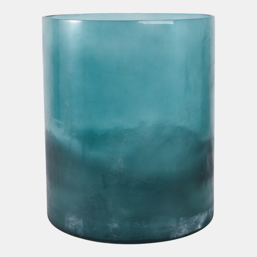 Sagebrook Home 12x10" Frosted Bottom Hurricane Blue Wishlist Create New