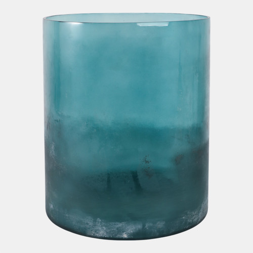 sagebrook home 12x10" Frosted Bottom Hurricane Blue Wishlist Create New